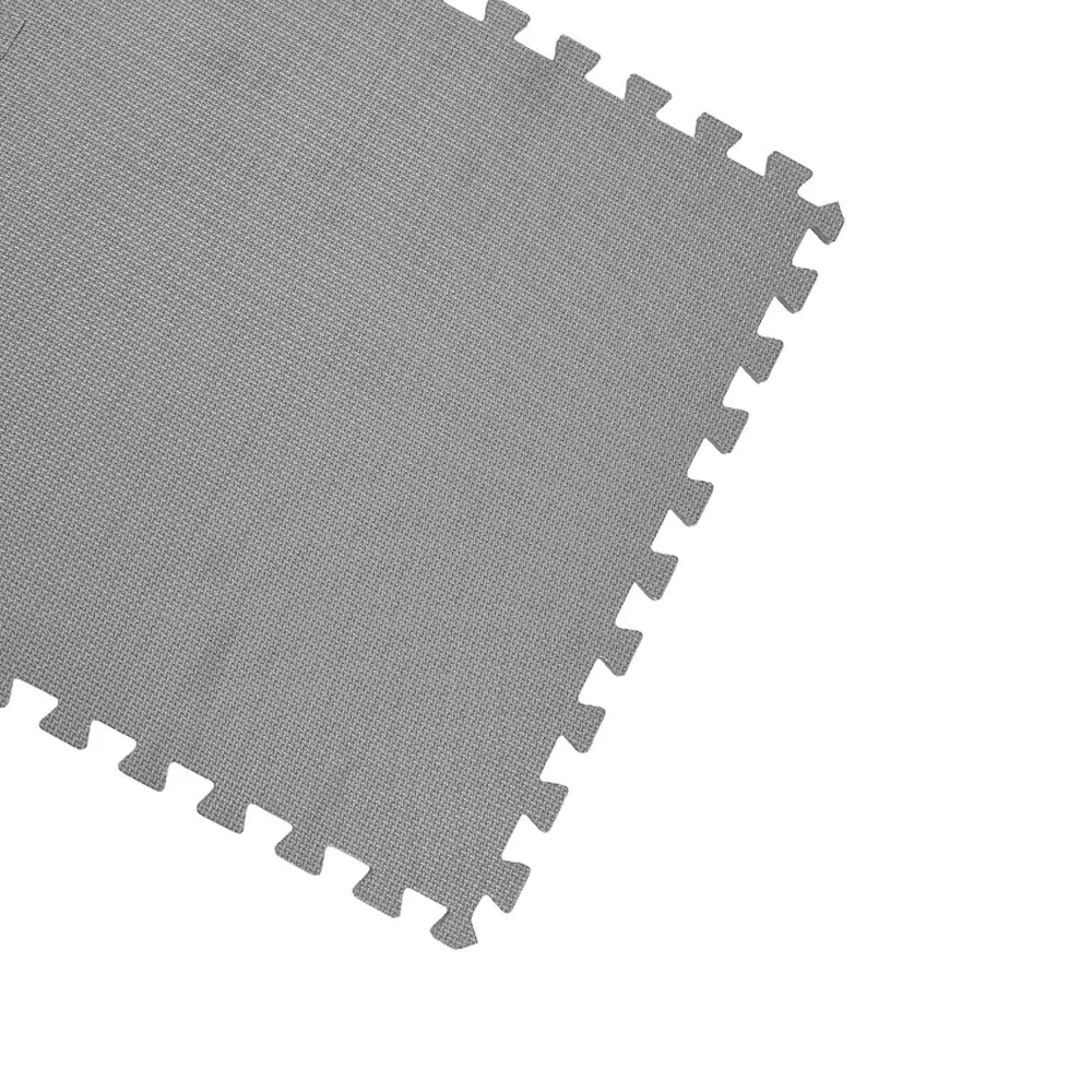 100 SQ FT EVA Foam Floor Mat Set Interlocking Puzzle Large Tile Gym  Custom Gray