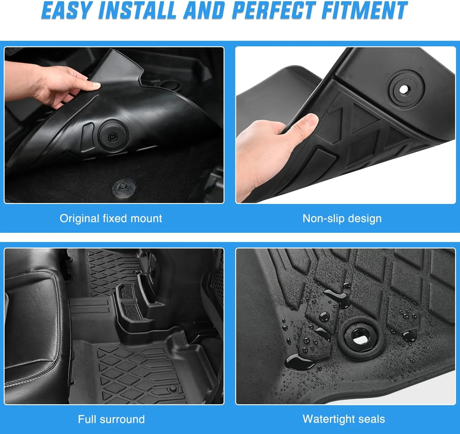 2020-2025 Ford Explorer 6 Seats TPE Floor Mats