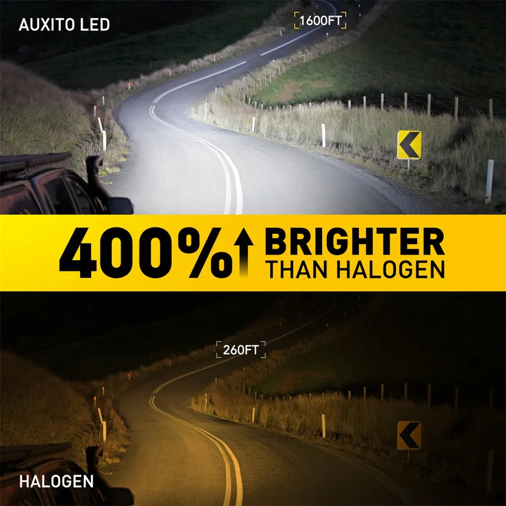 2023 Upgraded AUXITO H7 LED Bulb 400% Brighter 6500K White