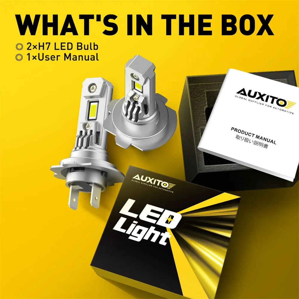 2023 Upgraded AUXITO H7 LED Bulb 400% Brighter 6500K White