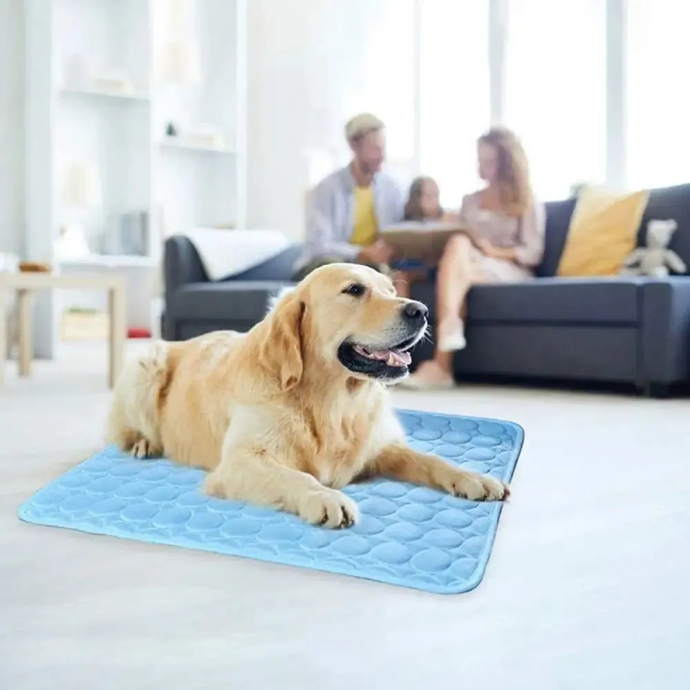 3 Layers Ice Silk Cooling Sleeping Mat for Small, Medium, and Large Dogs