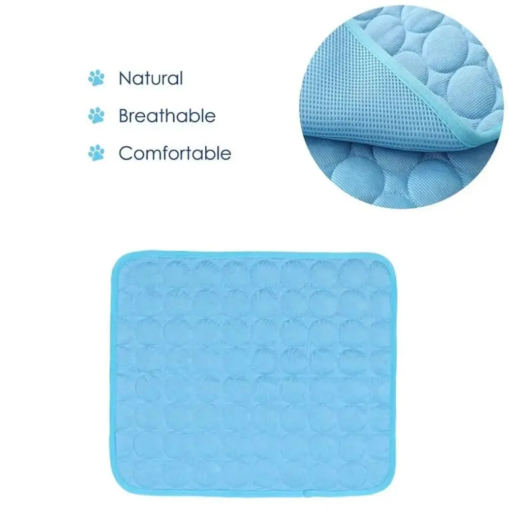 3 Layers Ice Silk Cooling Sleeping Mat for Small, Medium, and Large Dogs
