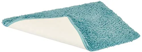 Amazon Brand - Solimo Premium Anti-Slip Microfibre Bathmat - 80cm x 50cm, Dusty Turquoise
