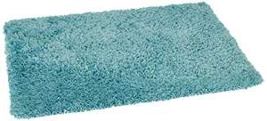 Amazon Brand - Solimo Premium Anti-Slip Microfibre Bathmat - 80cm x 50cm, Dusty Turquoise