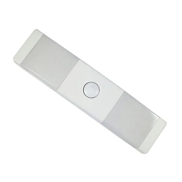 AmerTac LW1001W-N1 Everywhere Bar Light, AAA Battery, 2-Lamp, LED Lamp, 45 Lumens, 5000 K Color Temp, White
