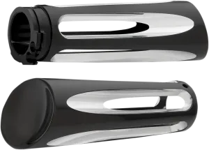 ARLEN NESS Grips - Deep Cut - Billet - Black 07-132