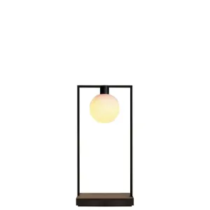 Artemide Curiosity 36 Sphere portable table lamp LED brown/black h. 36 cm.