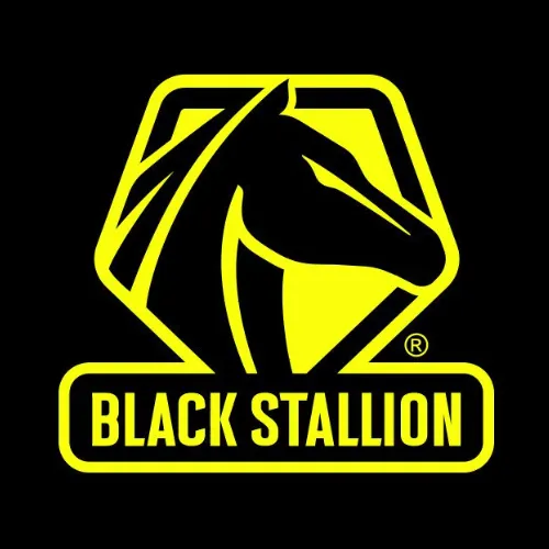Black Stallion Split Cowhide Wrap-Around Helmet Bib