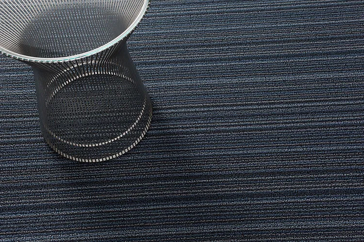Chilewich Skinny Stripe shag floor mats