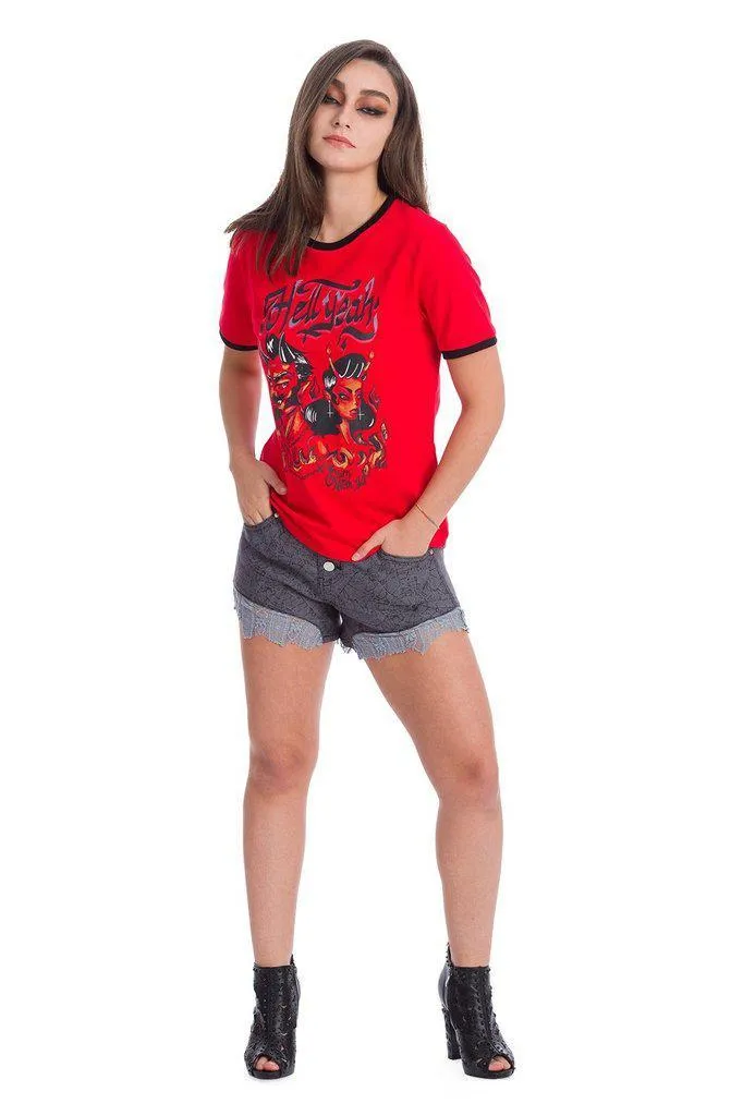 Creepy Spider Web Shorts