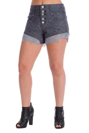 Creepy Spider Web Shorts