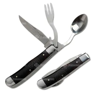 Elk Ridge Folding Pocket Knife Cutlery Set ER-439W