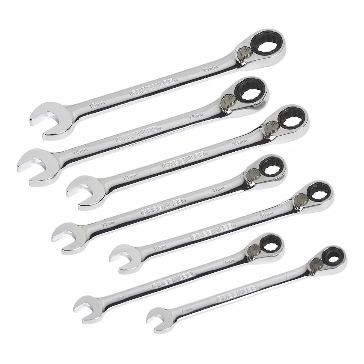Greenlee 0354-02 WRENCH SET,RATCHET 7 PC-METRIC