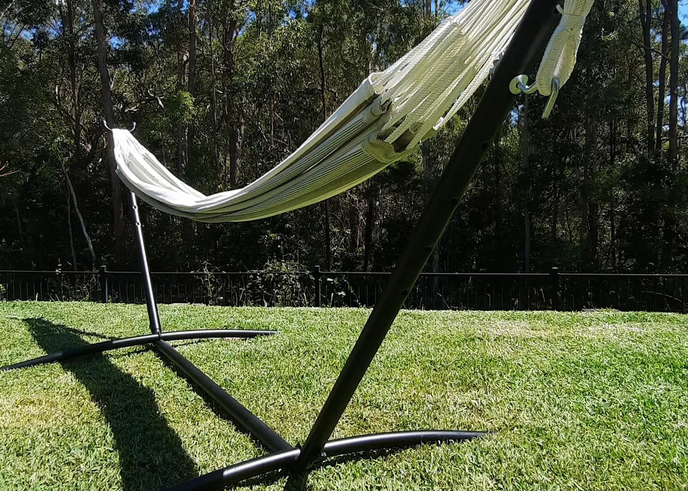 Hammock Stand - 305cm Universal Steel Hammock Stand in Black
