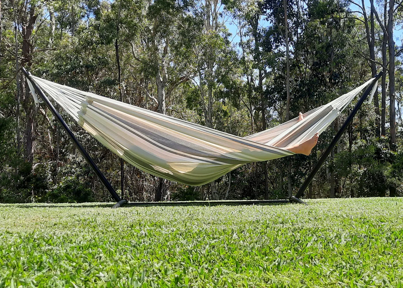 Hammock Stand - 305cm Universal Steel Hammock Stand in Black