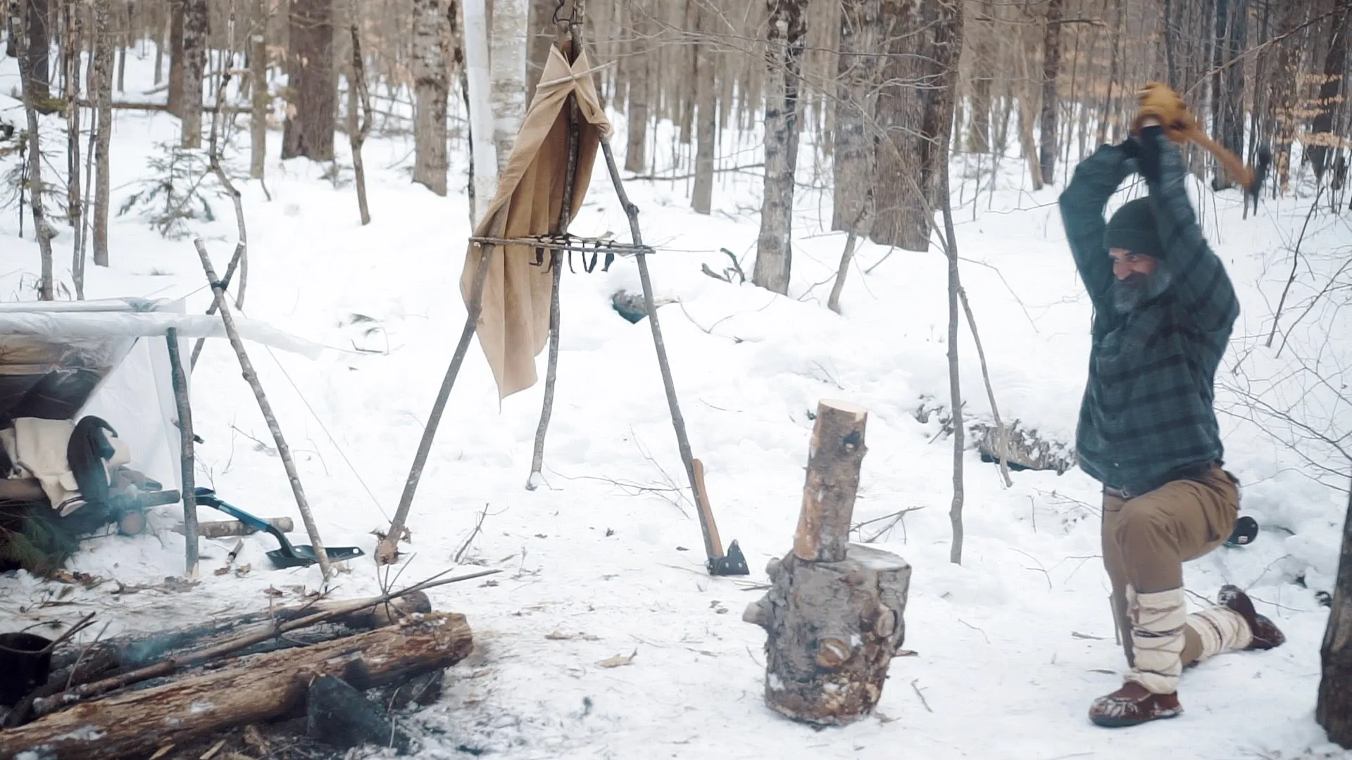 Into the Winter: Winter Survival Film with Joshua Enyart – Essential Skills for Cold Weather Adventures (Streaming, USB, and DVD)