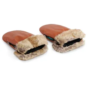 KongWalther Østerbro Baby Carriage Mittens Faux Toffee Fur KongWalther Østerbro Baby Carriage Mittens Faux Toffee Fur