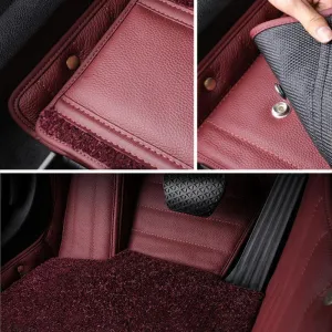 Leather Floor Mats for Tesla Model S, Premiun Floor Liner for Model S