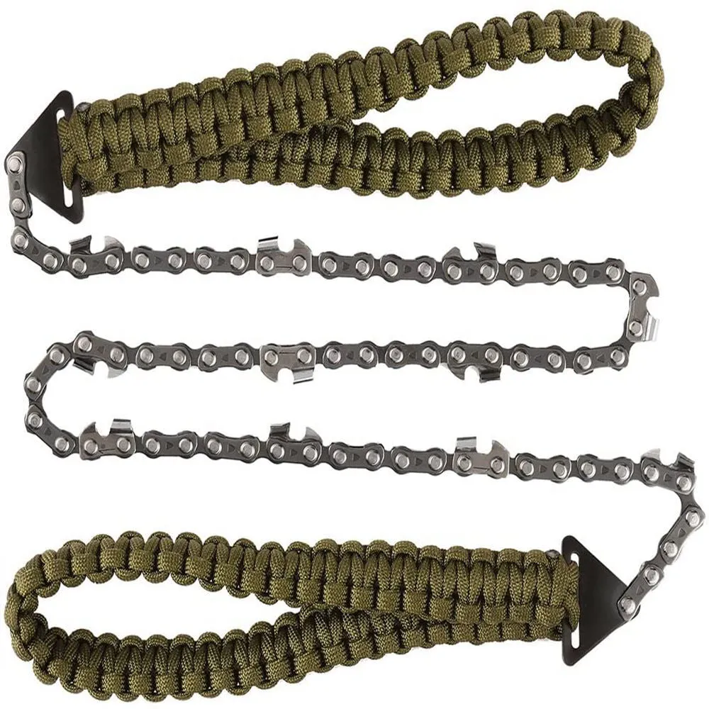 Manual Hand Braided Rope Chain Saw Portable Emergency Camp Survival Wire Cutter Portable