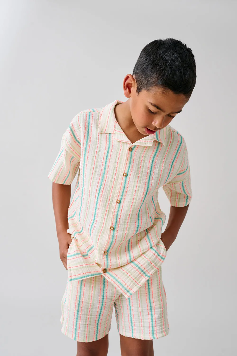 Muslin Stripe Shirt