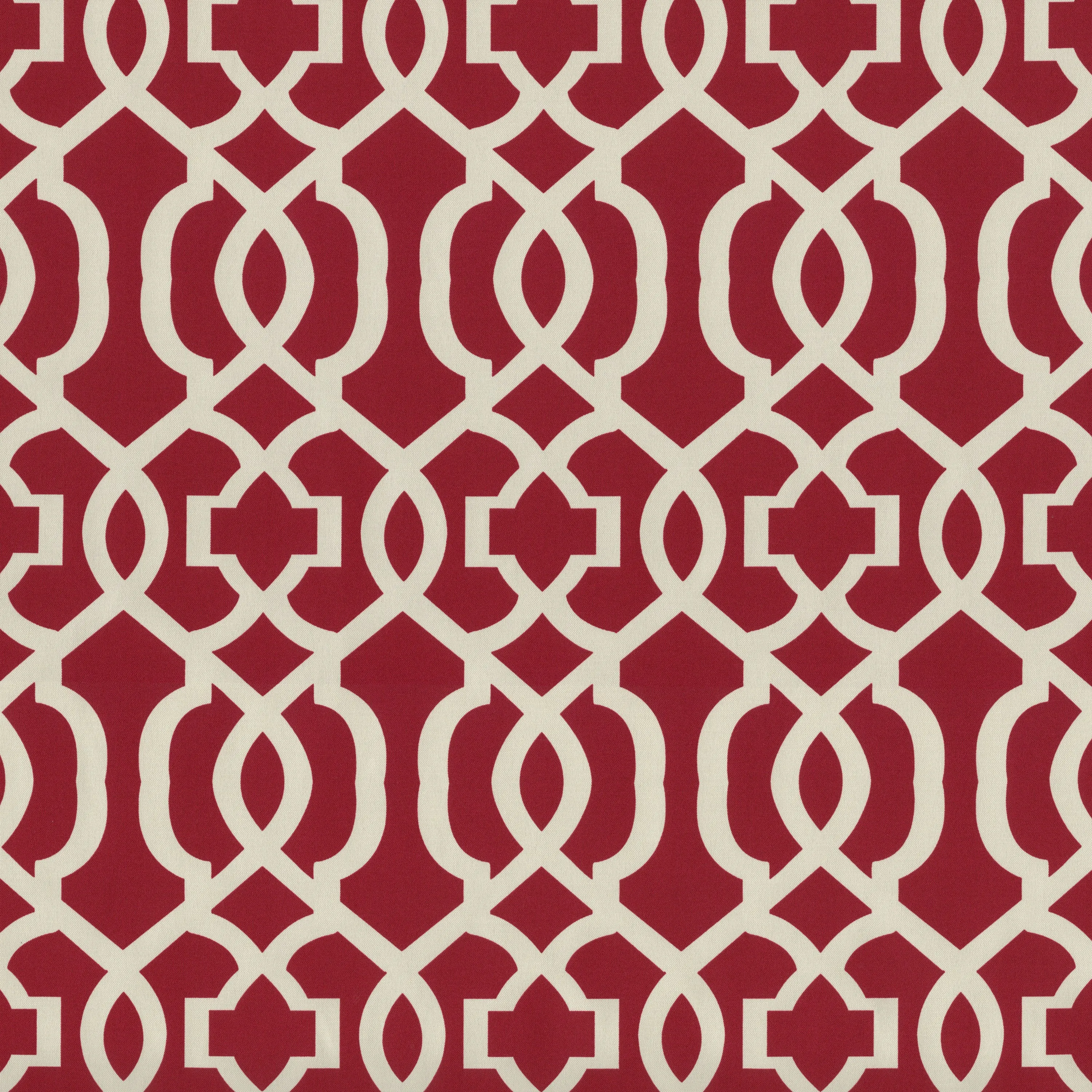 Outdoor/Indoor New Geo Red Chaise Lounge Cushion