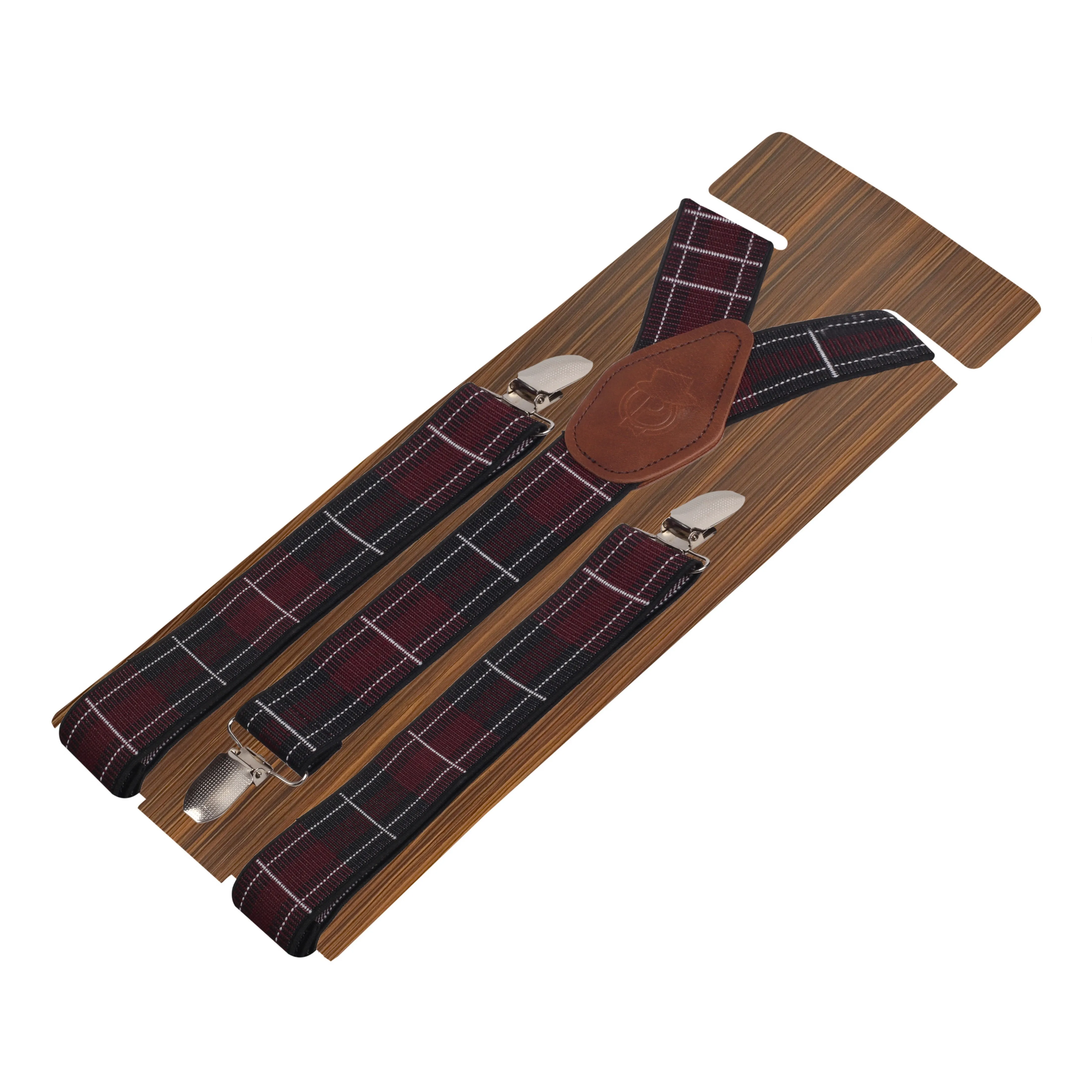 Peluche Statuesque Red Suspender for Men