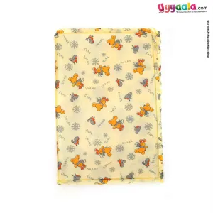 Plastic Sleeping Mat For Babies, Waterproof Bed Protector With Animal Print - Small