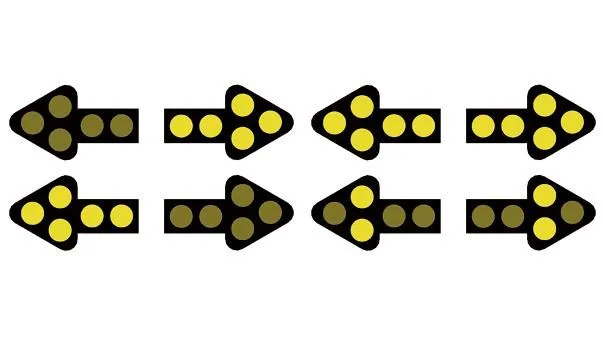 Portable Two-Piece LED Arrow Board Waterproof