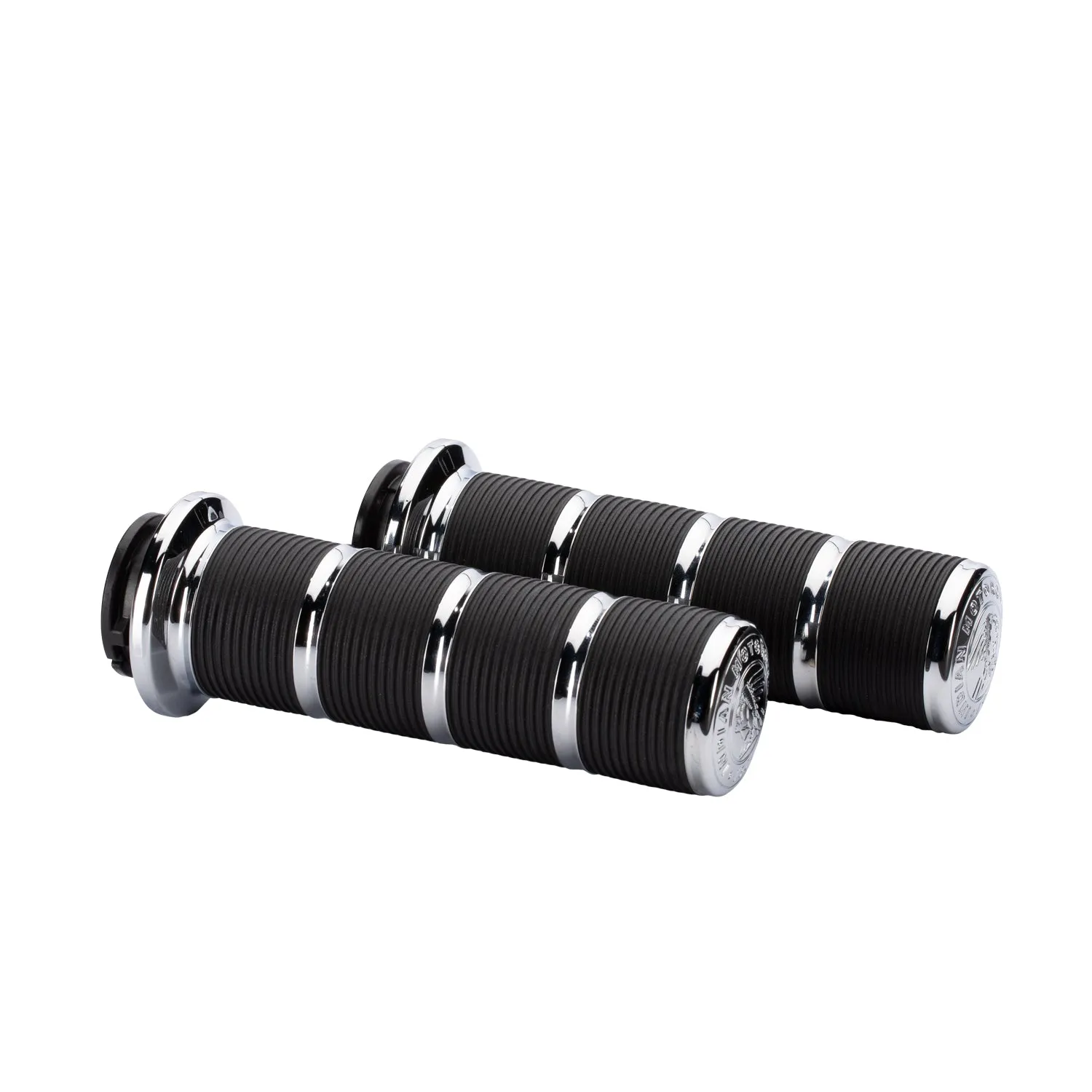Select Handlebar Grips, Pair -Chrome