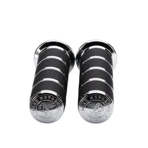 Select Handlebar Grips, Pair -Chrome