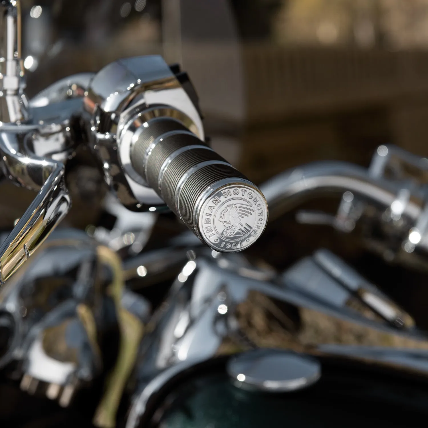 Select Handlebar Grips, Pair -Chrome