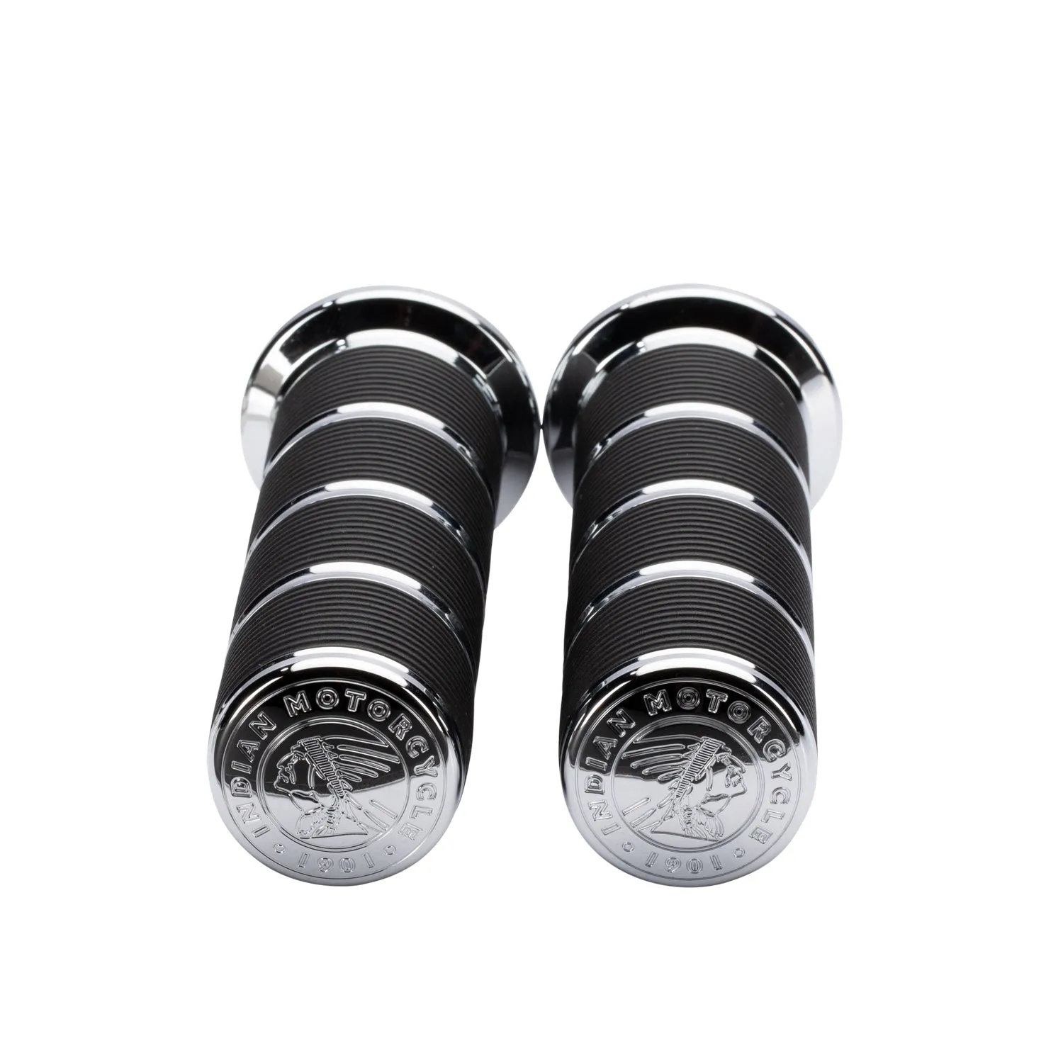 Select Handlebar Grips, Pair -Chrome