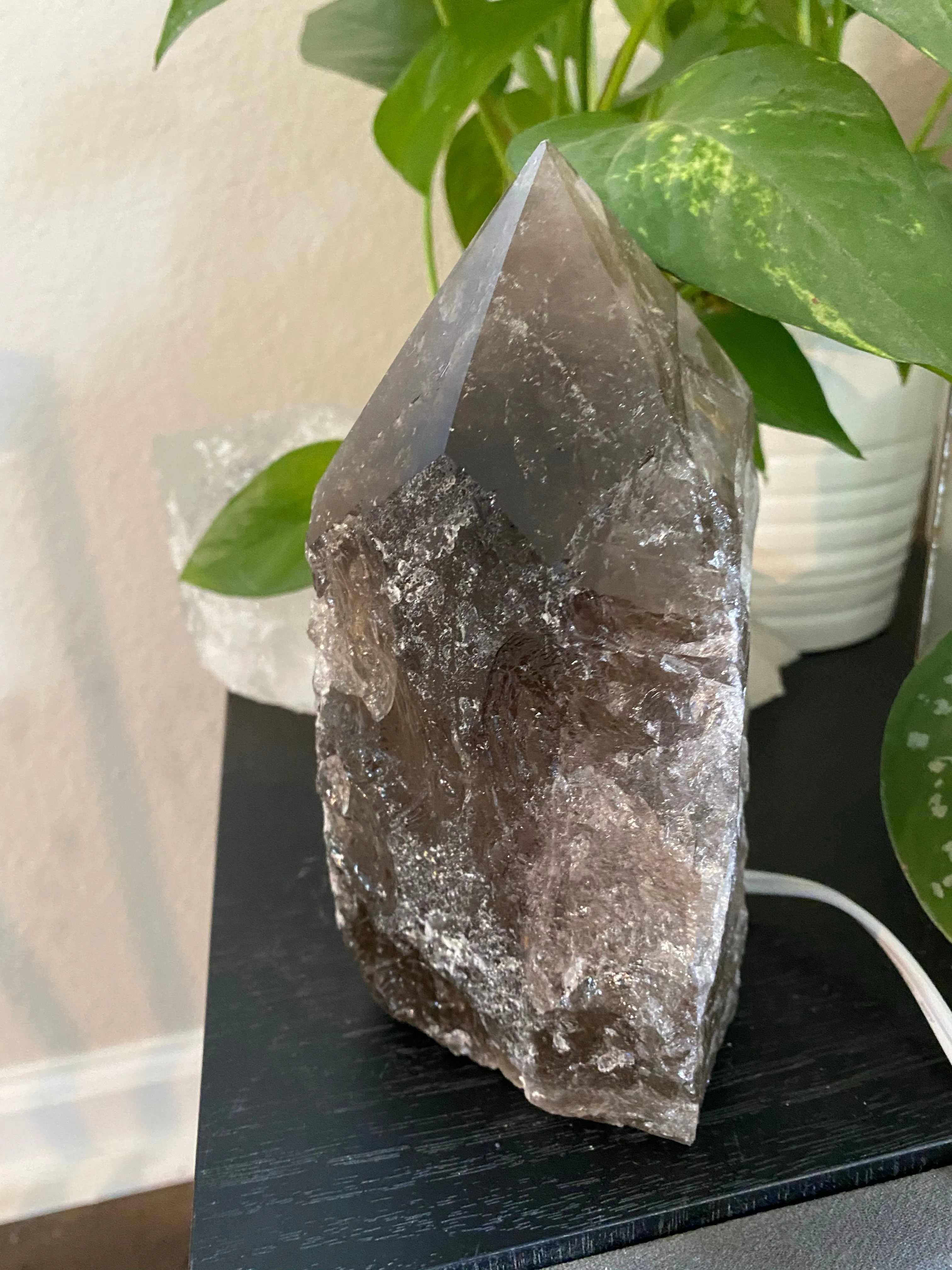 Smokey, Rose and Clear Quartz Lamps