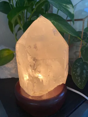 Smokey, Rose and Clear Quartz Lamps