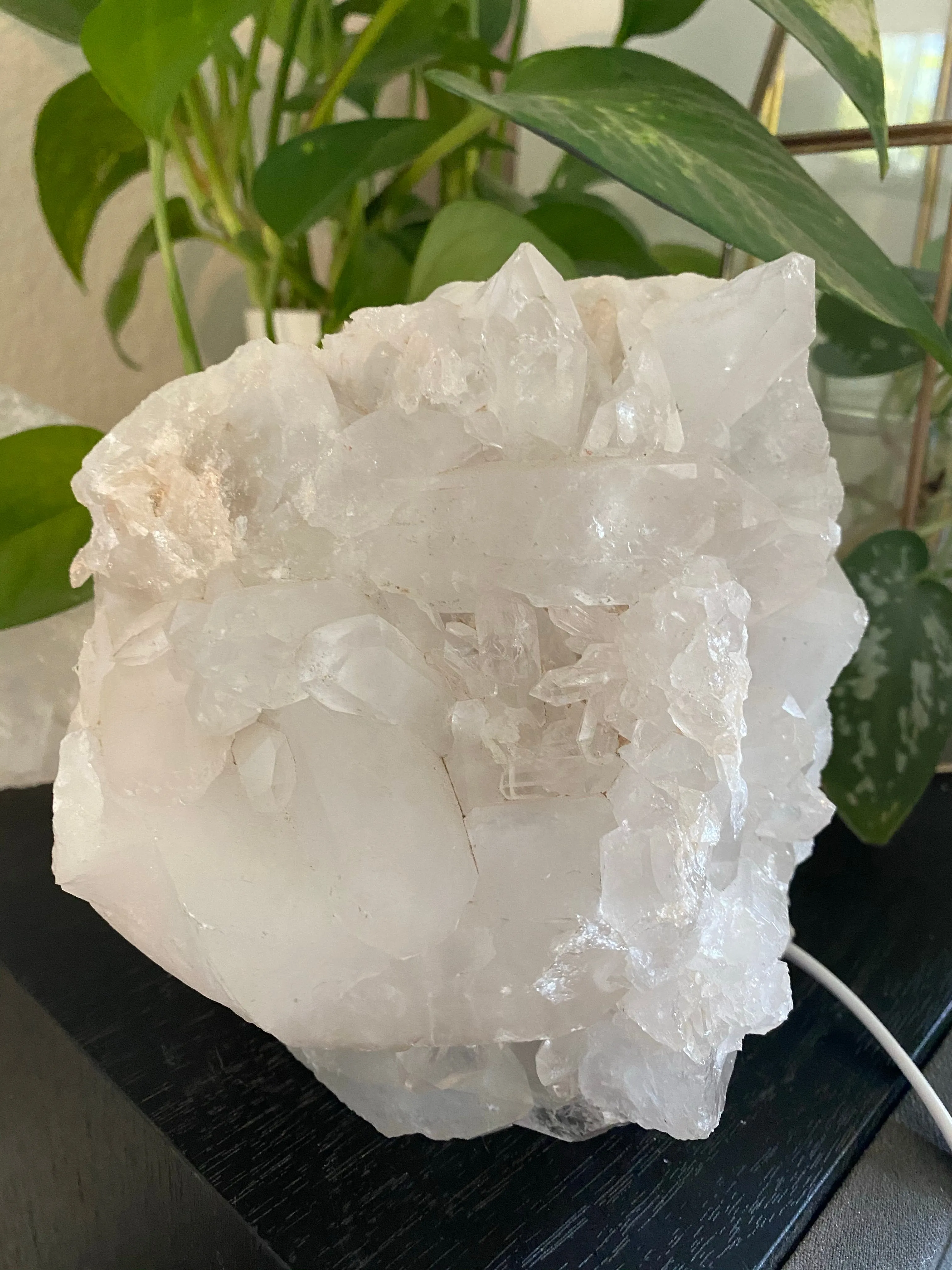 Smokey, Rose and Clear Quartz Lamps