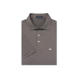 Southern Marsh-Bermuda Performance Polo - Wellington Stripe