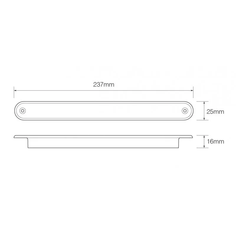 Stop, Tail & Indicator 12V Strip Lamp with Dark Lens / 235BSTI12 LED Autolamps