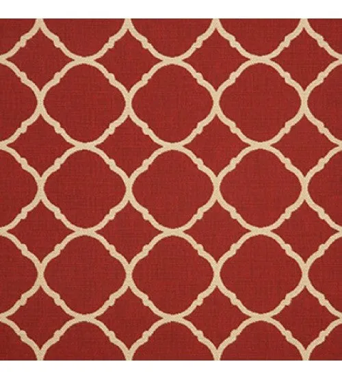 Sunbrella 18"X18" Square Throw Pillow - Accord II Crimson