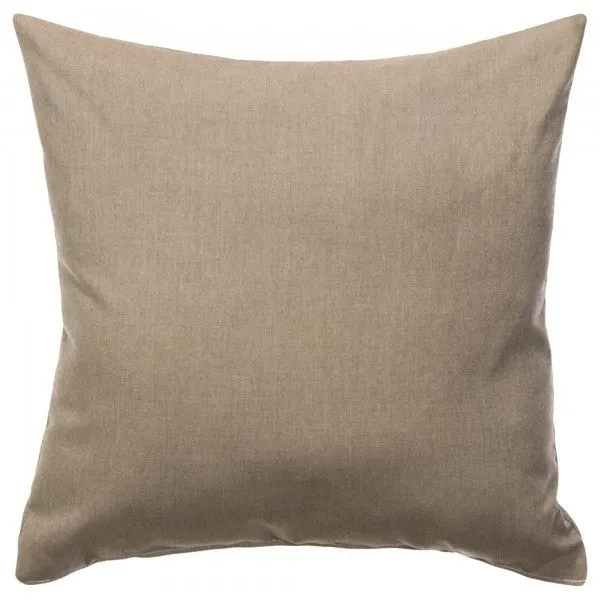 Sunbrella 24"X24" Square Throw Pillow - Cast Shale