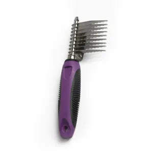 SureGrip Dematting Handled Comb w/ Thumb Rest 9 Blades