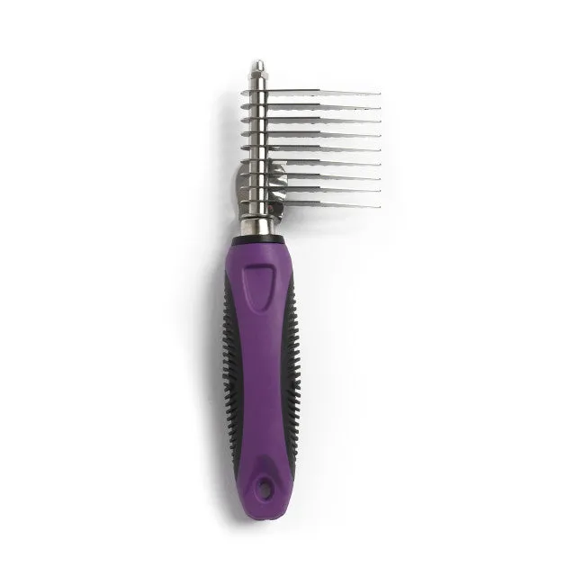 SureGrip Dematting Handled Comb w/ Thumb Rest 9 Blades