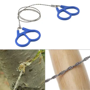 Survival Gear Plastic Steel Wire Saw Ring Scroll