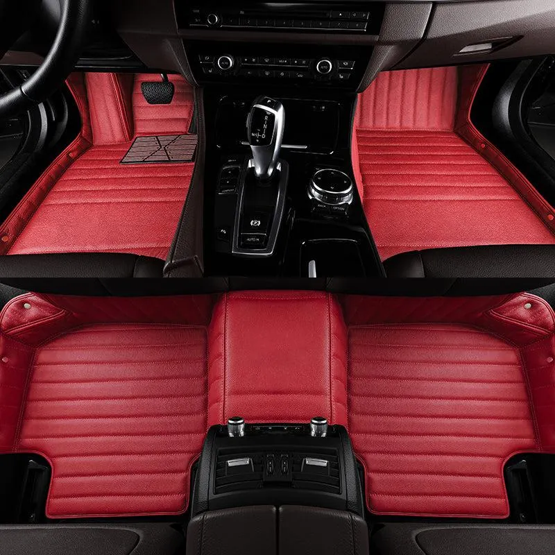 TAPTES® Leather Floor Mats for Tesla Model X, Floor Liners for 2021-2023 2024 Tesla Model X