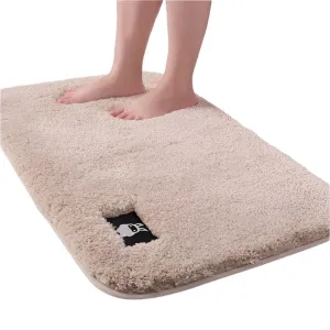 Thick Soft Comfortable Carpet Water Absorbing Bathroom Toilet Rugs Mats