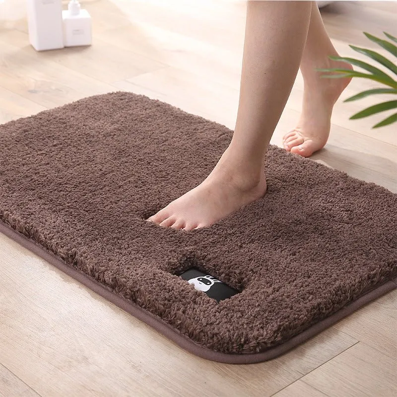 Thick Soft Comfortable Carpet Water Absorbing Bathroom Toilet Rugs Mats