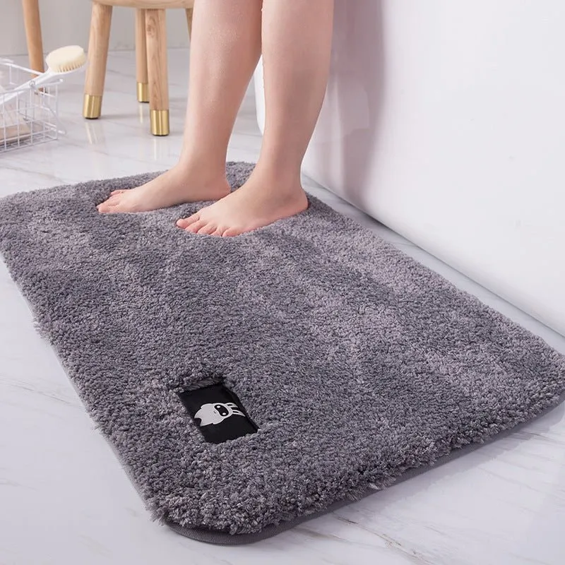Thick Soft Comfortable Carpet Water Absorbing Bathroom Toilet Rugs Mats