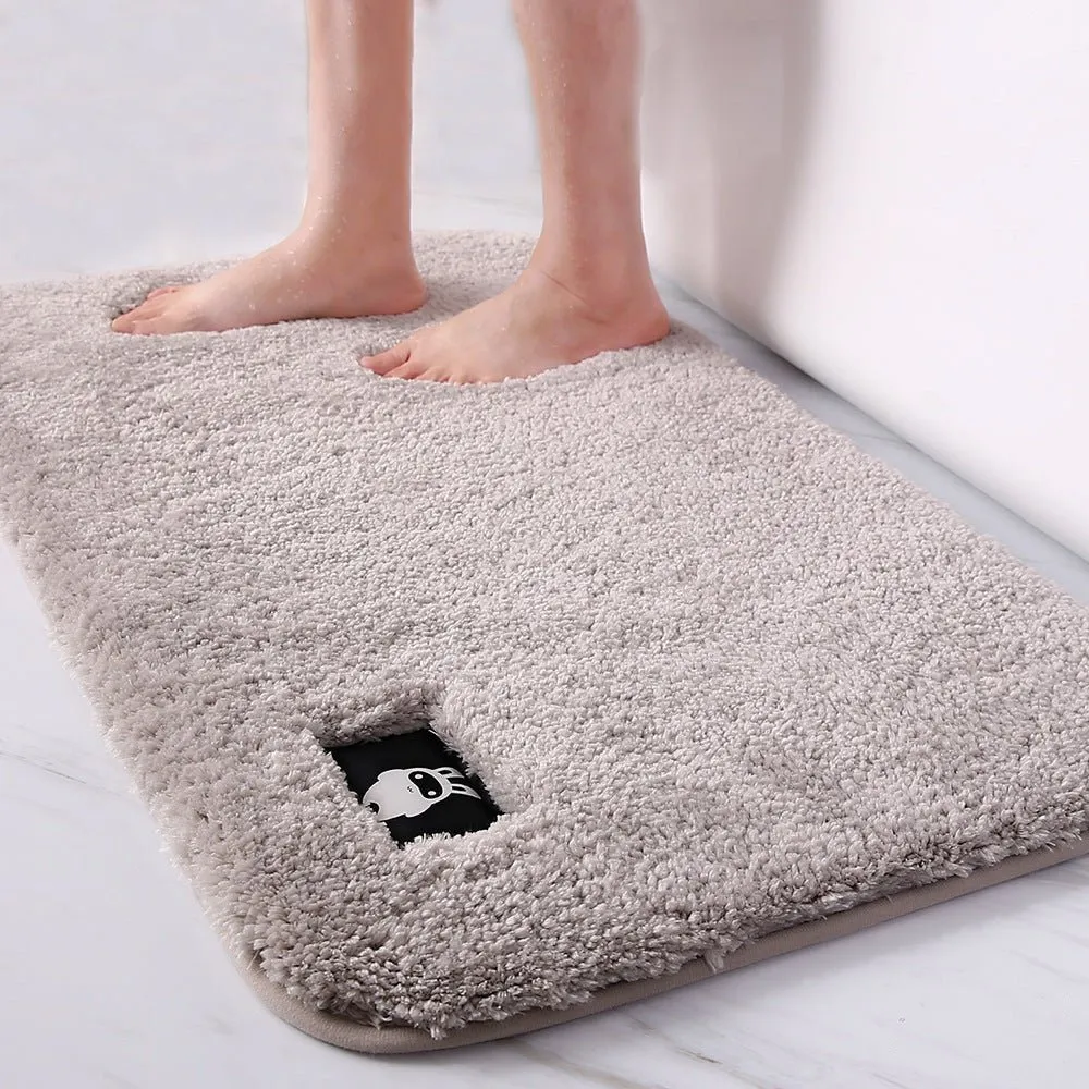 Thick Soft Comfortable Carpet Water Absorbing Bathroom Toilet Rugs Mats
