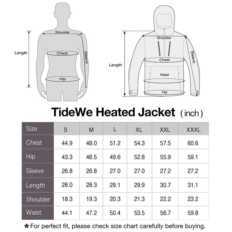 TIDEWE Men's Heated Duck Hunting Jacket