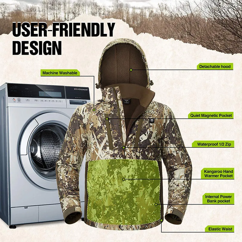 TIDEWE Men's Heated Duck Hunting Jacket