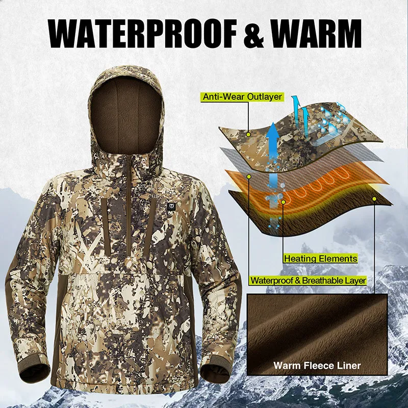TIDEWE Men's Heated Duck Hunting Jacket